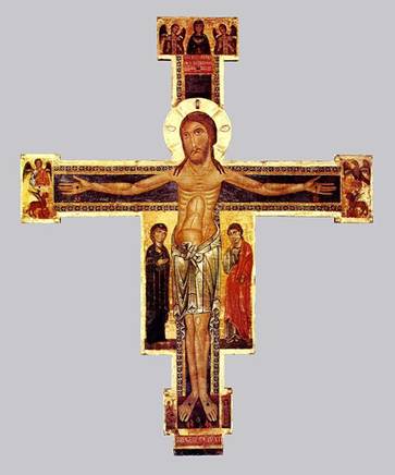 Crucifixion,   ca. 1228 (Berlinghiero Berlinghieri) (fl. 1228-1243) Museo Nazionale di Villa Guinigi, Lucca